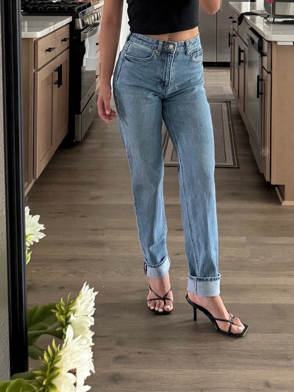 High Waisted Denim Jeans